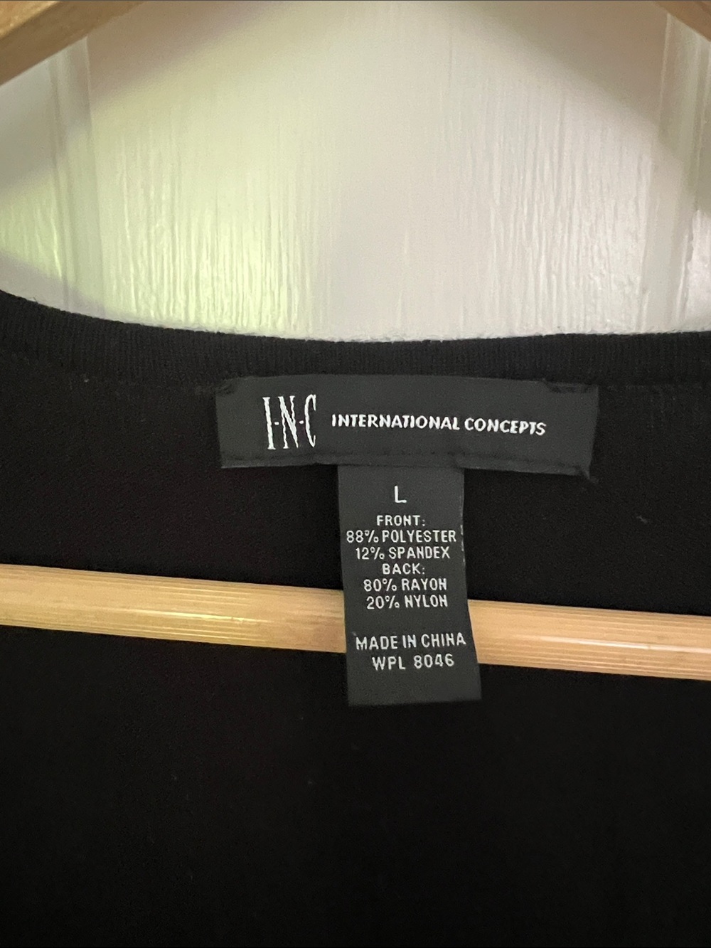 INC International Concepts Black Fringe Draped Vest - Picture 2 of 4